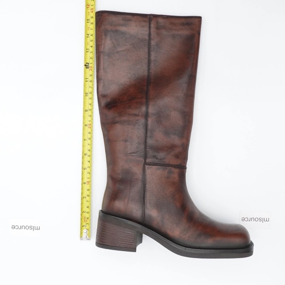 NEW Free People Dana Distressed Pull-On Leather Boots Womens OB2261418 - Picture 3 of 16
